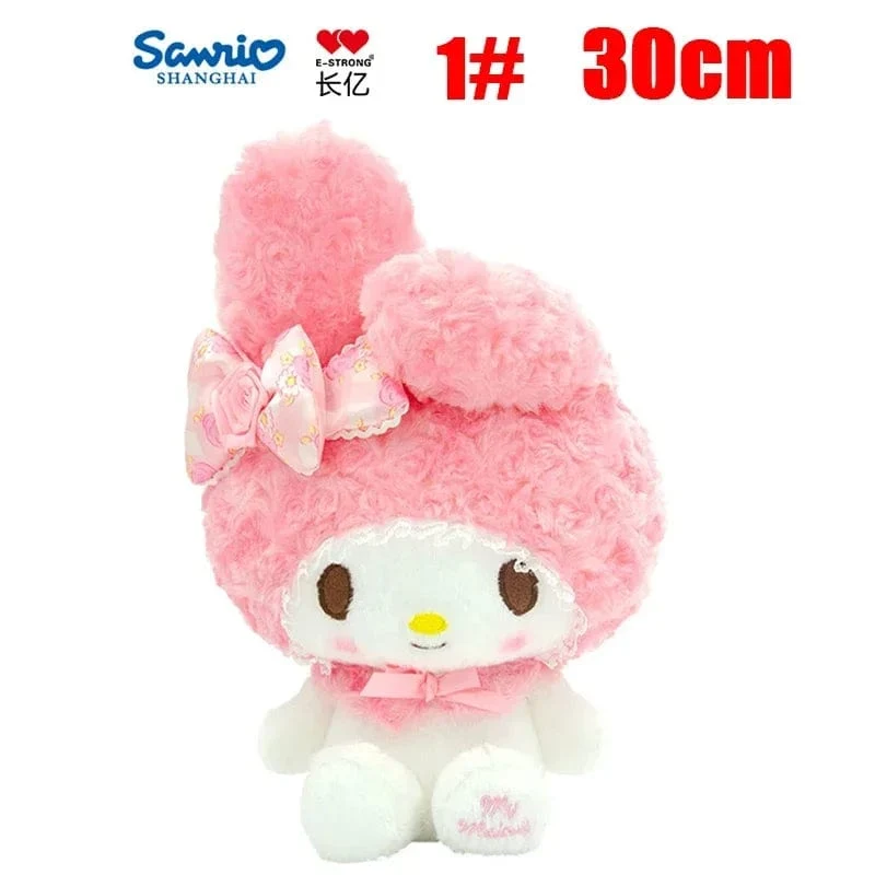 Anime Sanrio Kuromi Hallo Kitty Kawaii My Melody Gefüllte Plüschtiere Süße Puppen Anhänger Schlüsselanhänger Geburtstagsparty Geschenk für Mädchen Kind