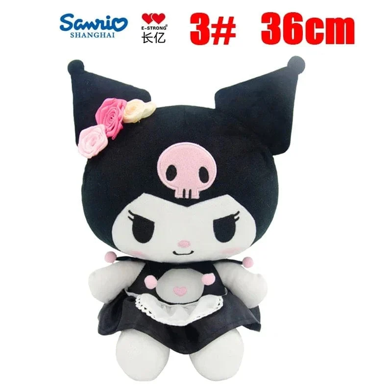Anime Sanrio Kuromi Hallo Kitty Kawaii My Melody Gefüllte Plüschtiere Süße Puppen Anhänger Schlüsselanhänger Geburtstagsparty Geschenk für Mädchen Kind