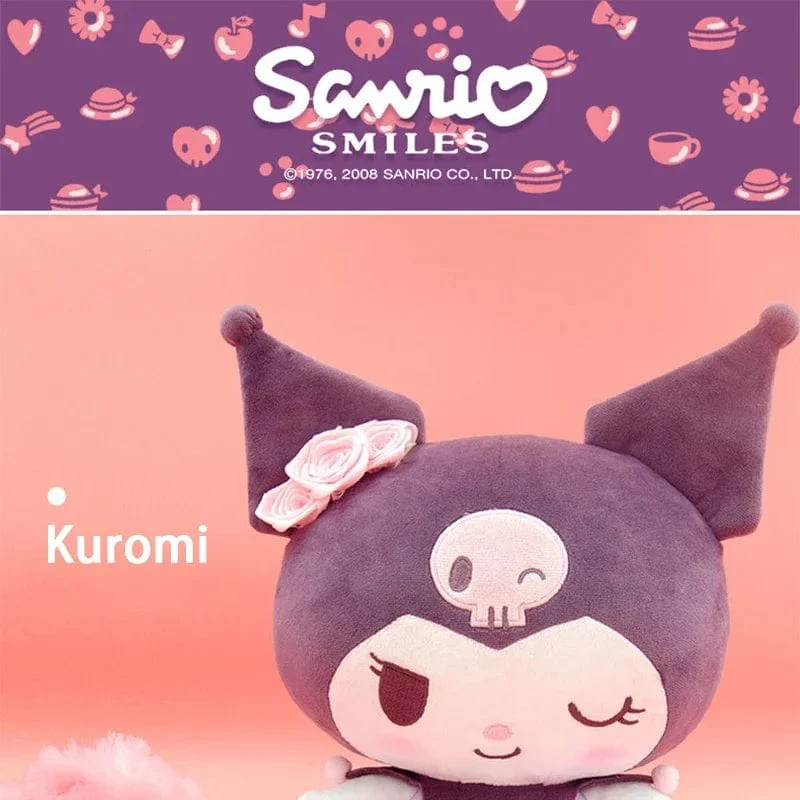 Anime Sanrio Kuromi Hallo Kitty Kawaii My Melody Gefüllte Plüschtiere Süße Puppen Anhänger Schlüsselanhänger Geburtstagsparty Geschenk für Mädchen Kind