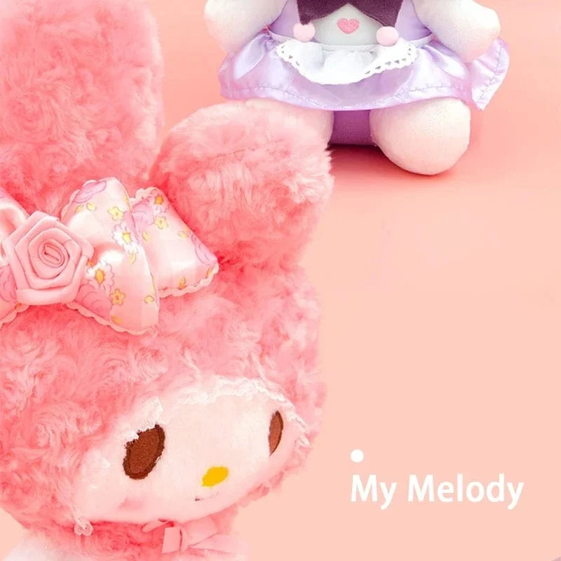 Anime Sanrio Kuromi Hallo Kitty Kawaii My Melody Gefüllte Plüschtiere Süße Puppen Anhänger Schlüsselanhänger Geburtstagsparty Geschenk für Mädchen Kind