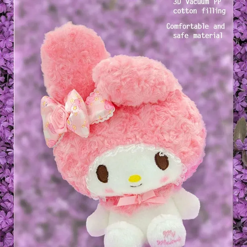 Anime Sanrio Kuromi Hallo Kitty Kawaii My Melody Gefüllte Plüschtiere Süße Puppen Anhänger Schlüsselanhänger Geburtstagsparty Geschenk für Mädchen Kind