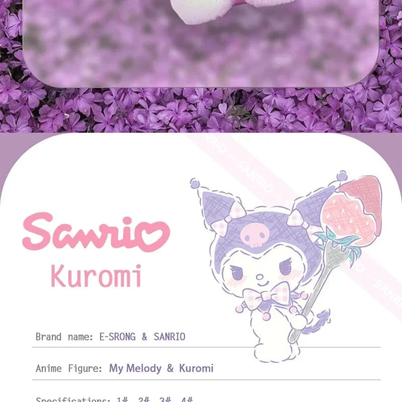 Anime Sanrio Kuromi Hallo Kitty Kawaii My Melody Gefüllte Plüschtiere Süße Puppen Anhänger Schlüsselanhänger Geburtstagsparty Geschenk für Mädchen Kind