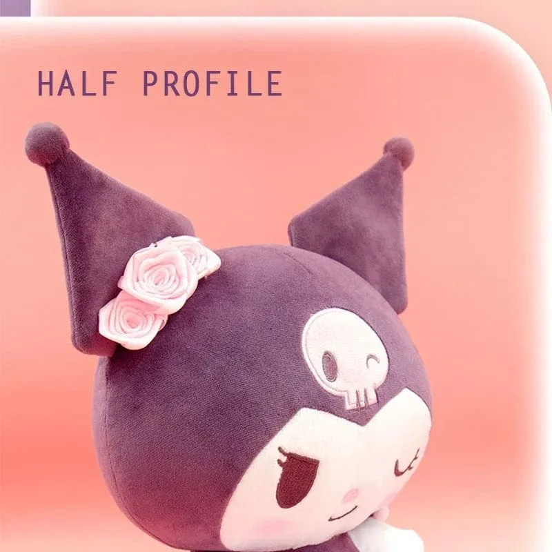 Anime Sanrio Kuromi Hallo Kitty Kawaii My Melody Gefüllte Plüschtiere Süße Puppen Anhänger Schlüsselanhänger Geburtstagsparty Geschenk für Mädchen Kind