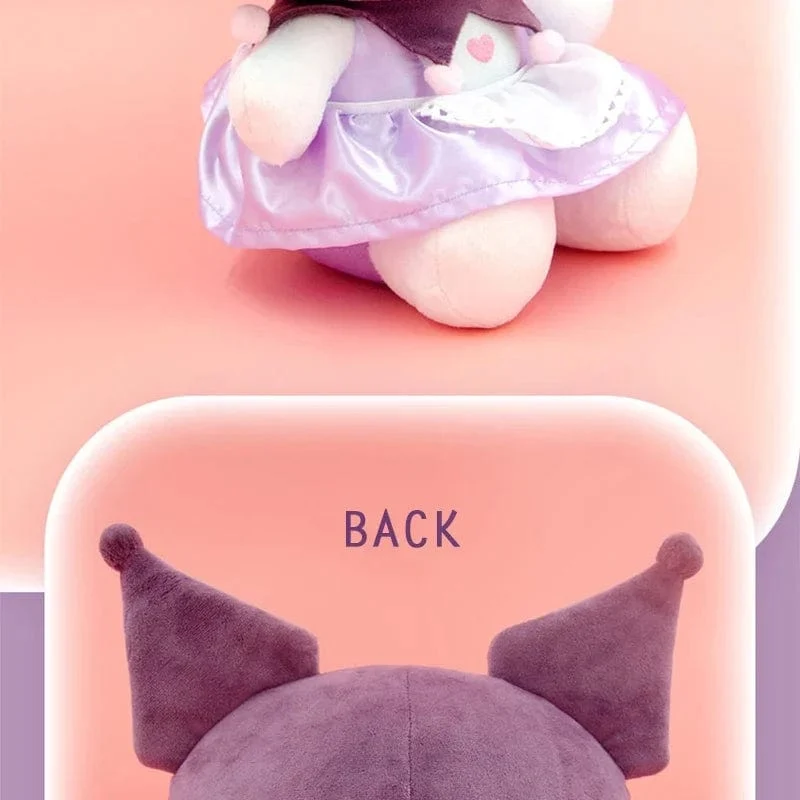 Anime Sanrio Kuromi Hallo Kitty Kawaii My Melody Gefüllte Plüschtiere Süße Puppen Anhänger Schlüsselanhänger Geburtstagsparty Geschenk für Mädchen Kind