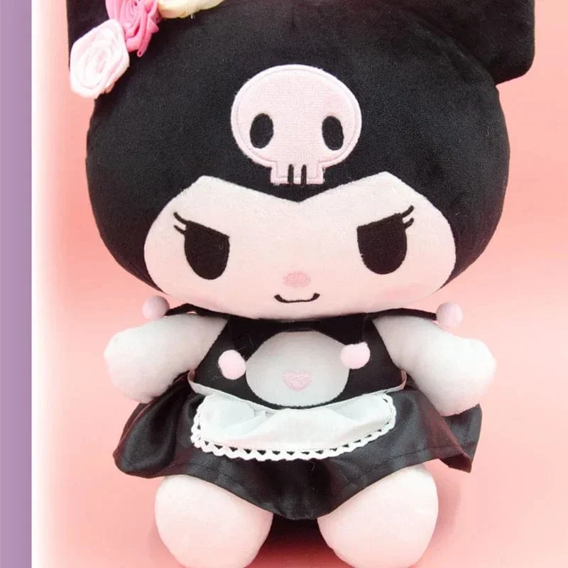 Anime Sanrio Kuromi Hallo Kitty Kawaii My Melody Gefüllte Plüschtiere Süße Puppen Anhänger Schlüsselanhänger Geburtstagsparty Geschenk für Mädchen Kind