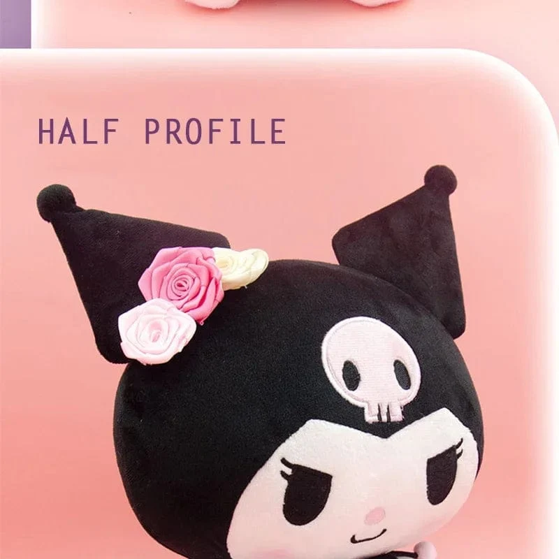 Anime Sanrio Kuromi Hallo Kitty Kawaii My Melody Gefüllte Plüschtiere Süße Puppen Anhänger Schlüsselanhänger Geburtstagsparty Geschenk für Mädchen Kind