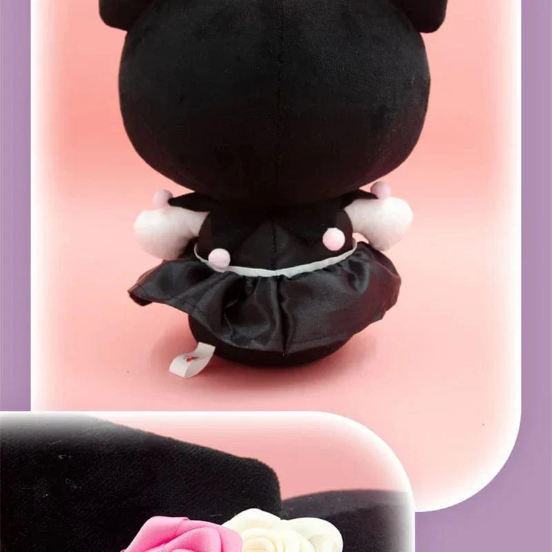 Anime Sanrio Kuromi Hallo Kitty Kawaii My Melody Gefüllte Plüschtiere Süße Puppen Anhänger Schlüsselanhänger Geburtstagsparty Geschenk für Mädchen Kind
