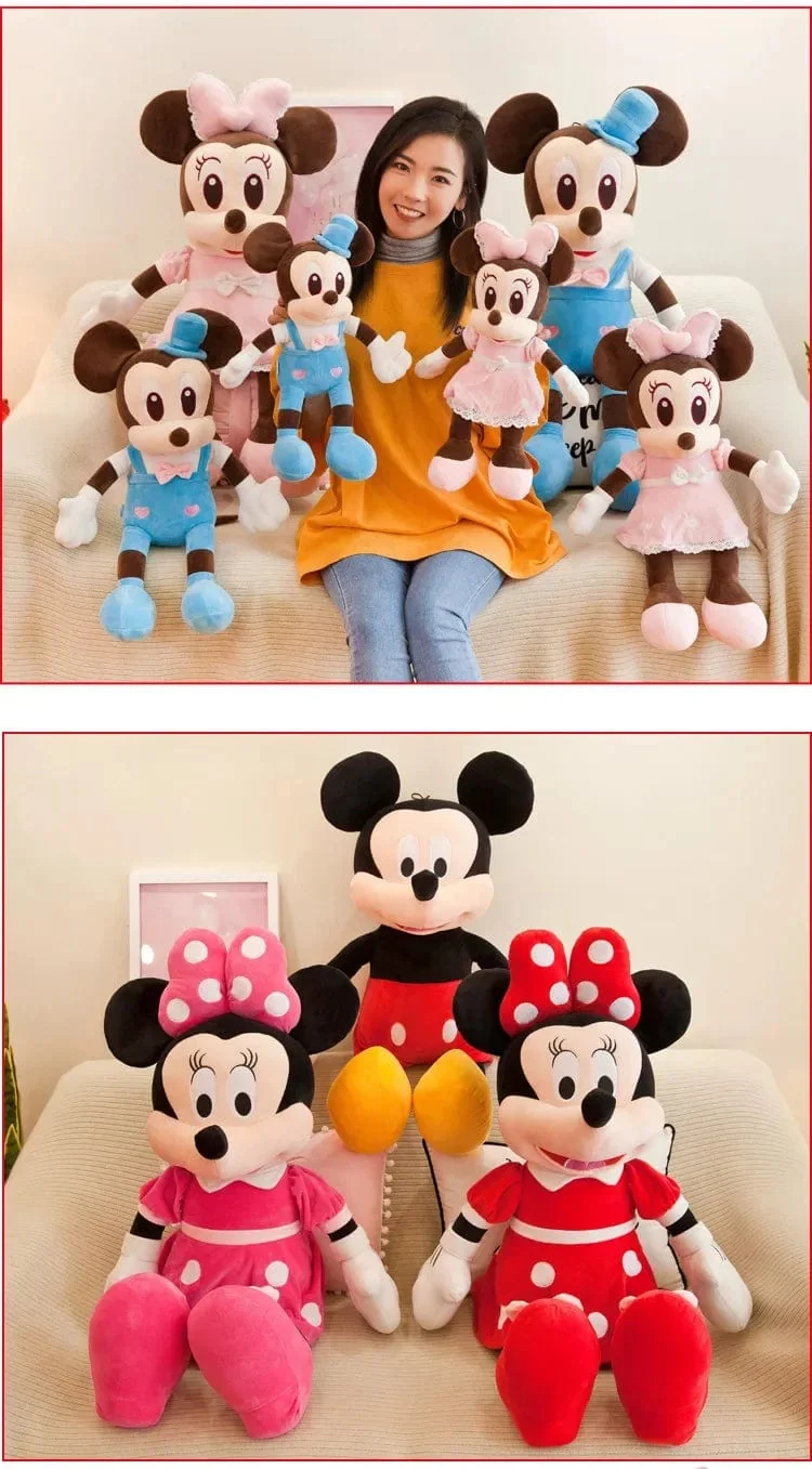20 cm Mickey Plüsch Disney Mickey Maus Minnie Daisy Plüschtier Gefüllte Puppe Mädchenspielzeug Geburtstag Weihnachtsgeschenke