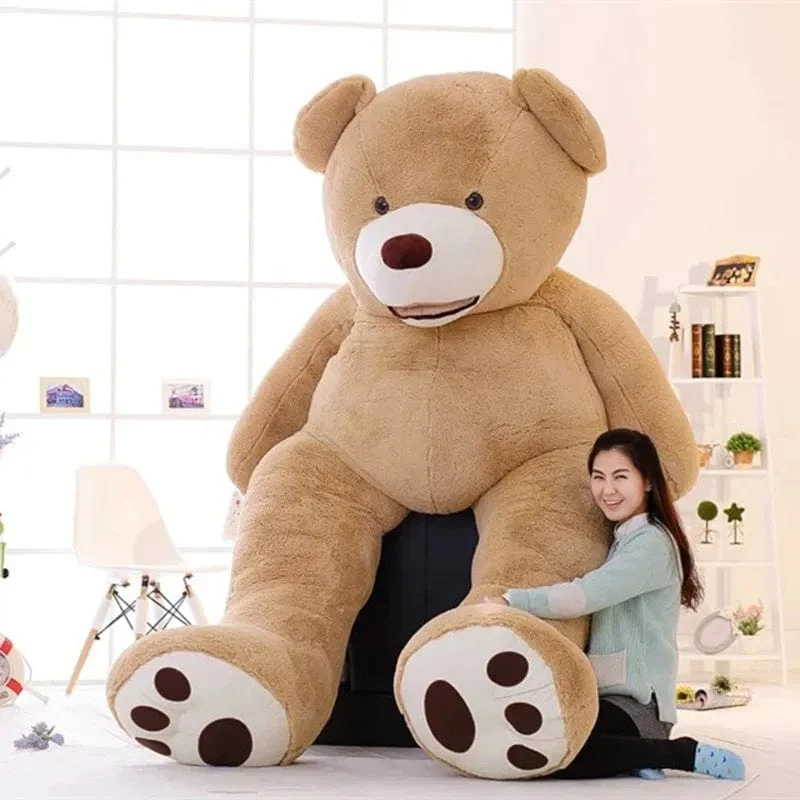 100-260 cm Billiges, ungefülltes, riesiges amerikanisches Bärenplüschtier, weiche Bärenhaut, Geburtstagsgeschenke zum Valentinstag für Mädchen, Kinderspielzeug