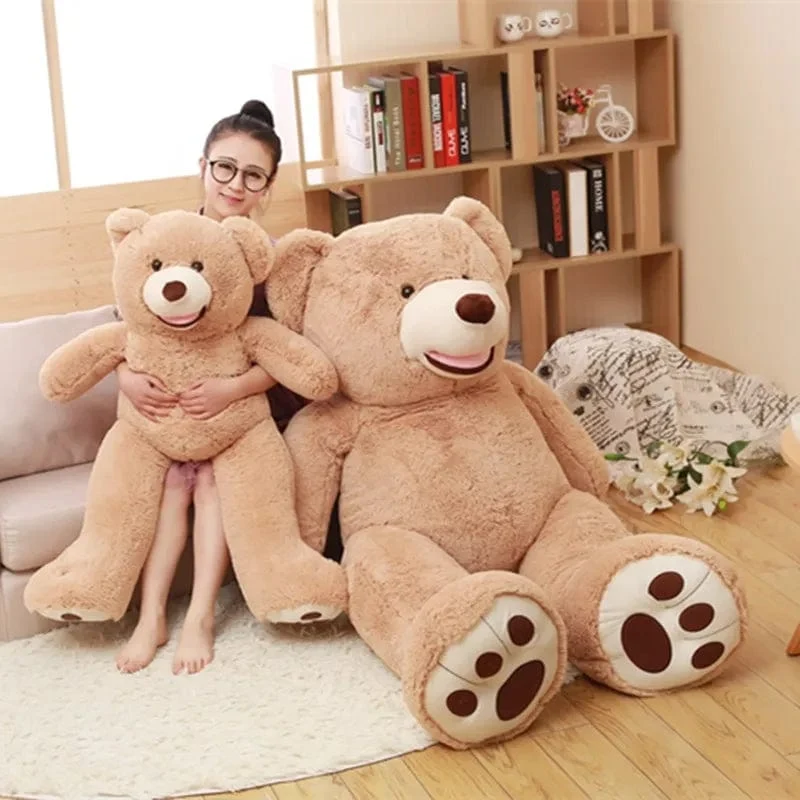 100-260 cm Billiges, ungefülltes, riesiges amerikanisches Bärenplüschtier, weiche Bärenhaut, Geburtstagsgeschenke zum Valentinstag für Mädchen, Kinderspielzeug