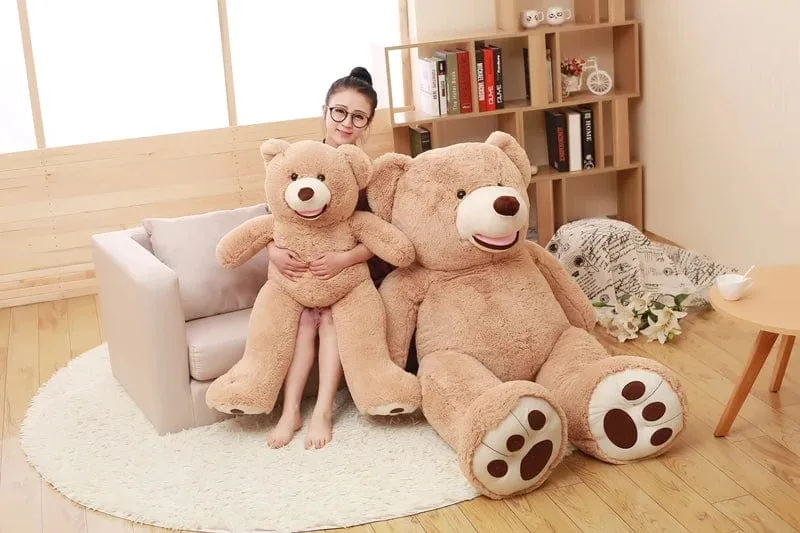 100-260 cm Billiges, ungefülltes, riesiges amerikanisches Bärenplüschtier, weiche Bärenhaut, Geburtstagsgeschenke zum Valentinstag für Mädchen, Kinderspielzeug