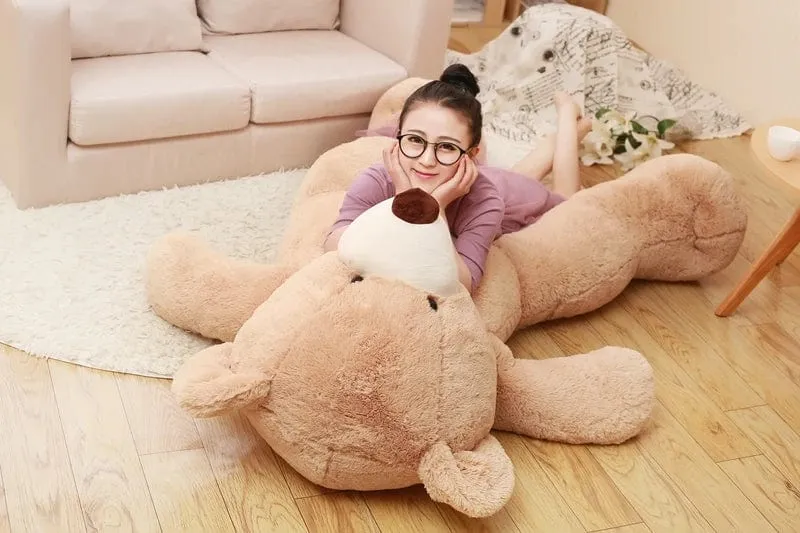 100-260 cm Billiges, ungefülltes, riesiges amerikanisches Bärenplüschtier, weiche Bärenhaut, Geburtstagsgeschenke zum Valentinstag für Mädchen, Kinderspielzeug