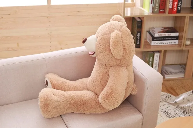 100-260 cm Billiges, ungefülltes, riesiges amerikanisches Bärenplüschtier, weiche Bärenhaut, Geburtstagsgeschenke zum Valentinstag für Mädchen, Kinderspielzeug