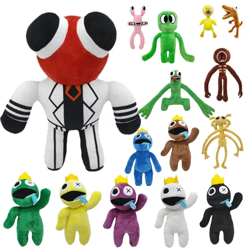30 cm Regenbogen Freunde Plüsch Spielzeug Animation Kawaii Monster Gefüllte Puppe Rolle Cartoon Spiel Puppet Spielzeug Für Kinder Weihnachten Geschenke