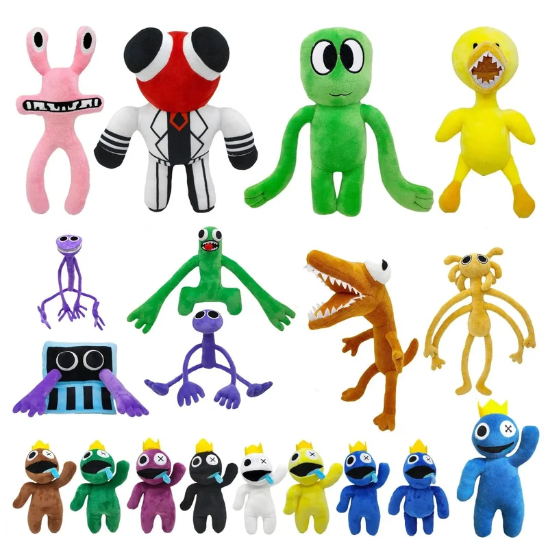 30 cm Regenbogen Freunde Plüsch Spielzeug Animation Kawaii Monster Gefüllte Puppe Rolle Cartoon Spiel Puppet Spielzeug Für Kinder Weihnachten Geschenke