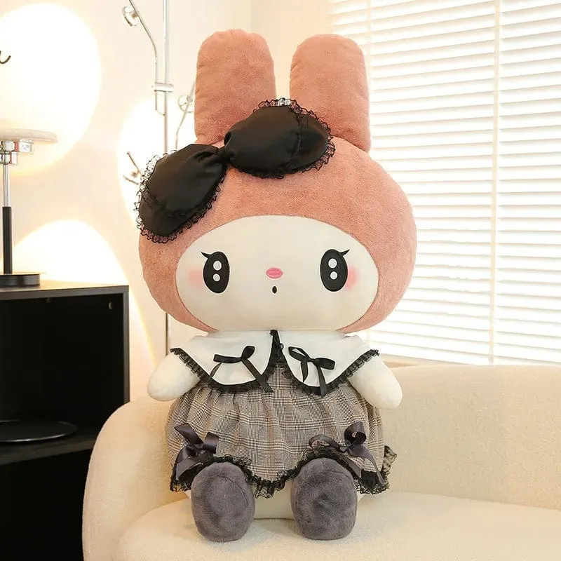 30/40 cm Neue Sanrio Dark Gothic Melody Plüschtierpuppen Kindergeburtstagsgeschenk Plüschtiere Kuromi Puppenkissen Geschenke für Kinder