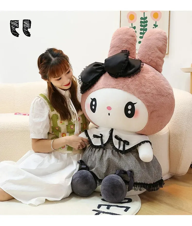 30/40 cm Neue Sanrio Dark Gothic Melody Plüschtierpuppen Kindergeburtstagsgeschenk Plüschtiere Kuromi Puppenkissen Geschenke für Kinder