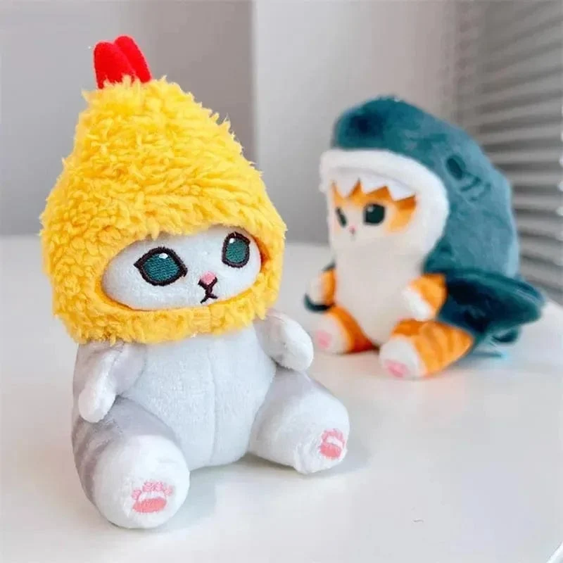 13cm Kawaii Mofusand Anime Hobby Tempura Gebratene Garnelen Hai Katze Cartoon Niedlichen Plüsch Puppe Anhänger Tasche Anhänger Geschenk für Freundin