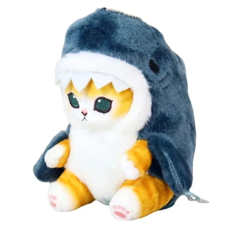 13cm Kawaii Mofusand Anime Hobby Tempura Gebratene Garnelen Hai Katze Cartoon Niedlichen Plüsch Puppe Anhänger Tasche Anhänger Geschenk für Freundin