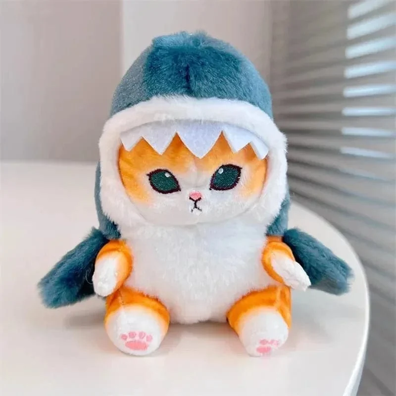 13cm Kawaii Mofusand Anime Hobby Tempura Gebratene Garnelen Hai Katze Cartoon Niedlichen Plüsch Puppe Anhänger Tasche Anhänger Geschenk für Freundin