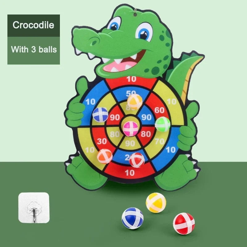 Kinder-Lernspiele Dartscheibe Babyspielzeug Stickey Ball Dart Indoor-Sport Kind Montessori-Spiele für Kinder von 3 bis 7 Jahren