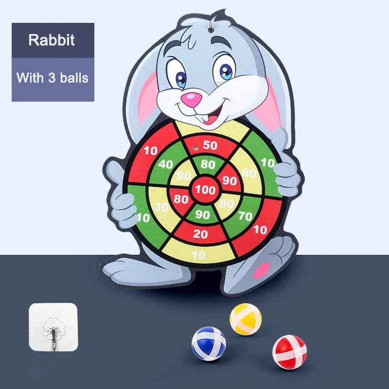 Kinder-Lernspiele Dartscheibe Babyspielzeug Stickey Ball Dart Indoor-Sport Kind Montessori-Spiele für Kinder von 3 bis 7 Jahren