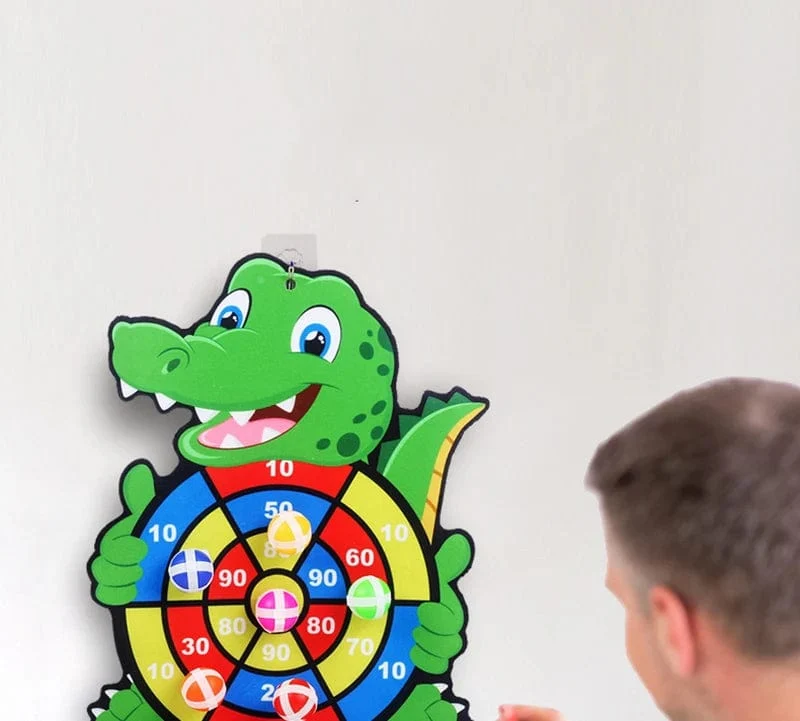 Kinder-Lernspiele Dartscheibe Babyspielzeug Stickey Ball Dart Indoor-Sport Kind Montessori-Spiele für Kinder von 3 bis 7 Jahren