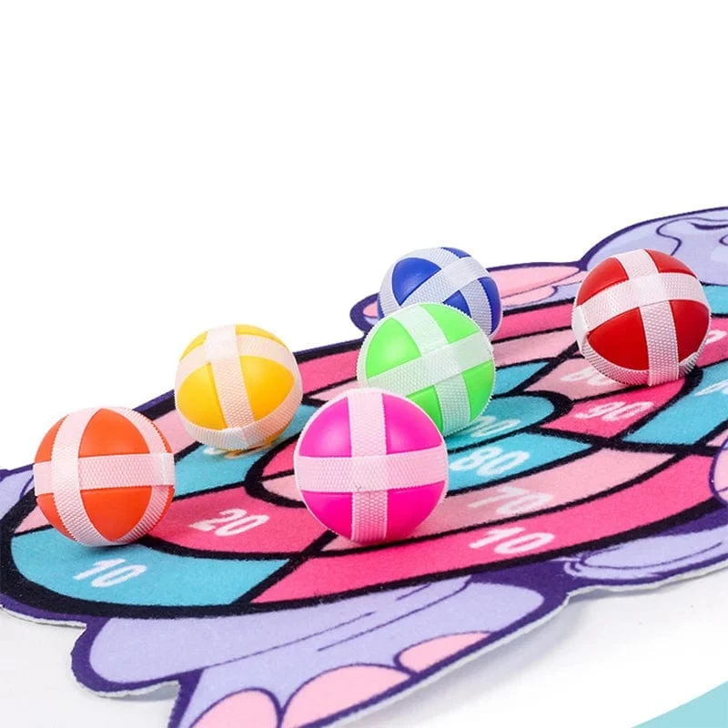 Kinder-Lernspiele Dartscheibe Babyspielzeug Stickey Ball Dart Indoor-Sport Kind Montessori-Spiele für Kinder von 3 bis 7 Jahren