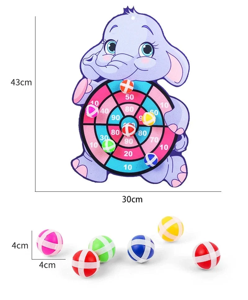 Kinder-Lernspiele Dartscheibe Babyspielzeug Stickey Ball Dart Indoor-Sport Kind Montessori-Spiele für Kinder von 3 bis 7 Jahren