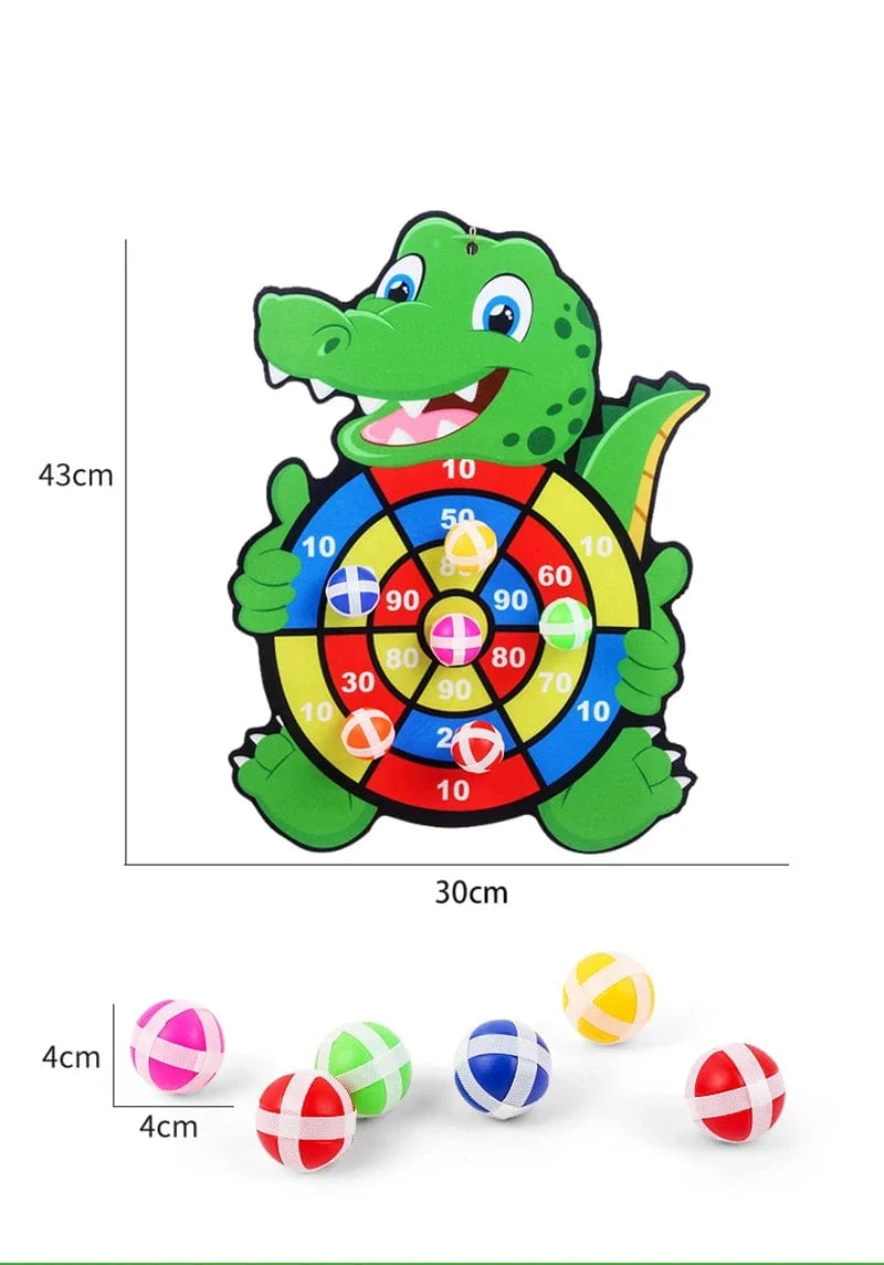 Kinder-Lernspiele Dartscheibe Babyspielzeug Stickey Ball Dart Indoor-Sport Kind Montessori-Spiele für Kinder von 3 bis 7 Jahren