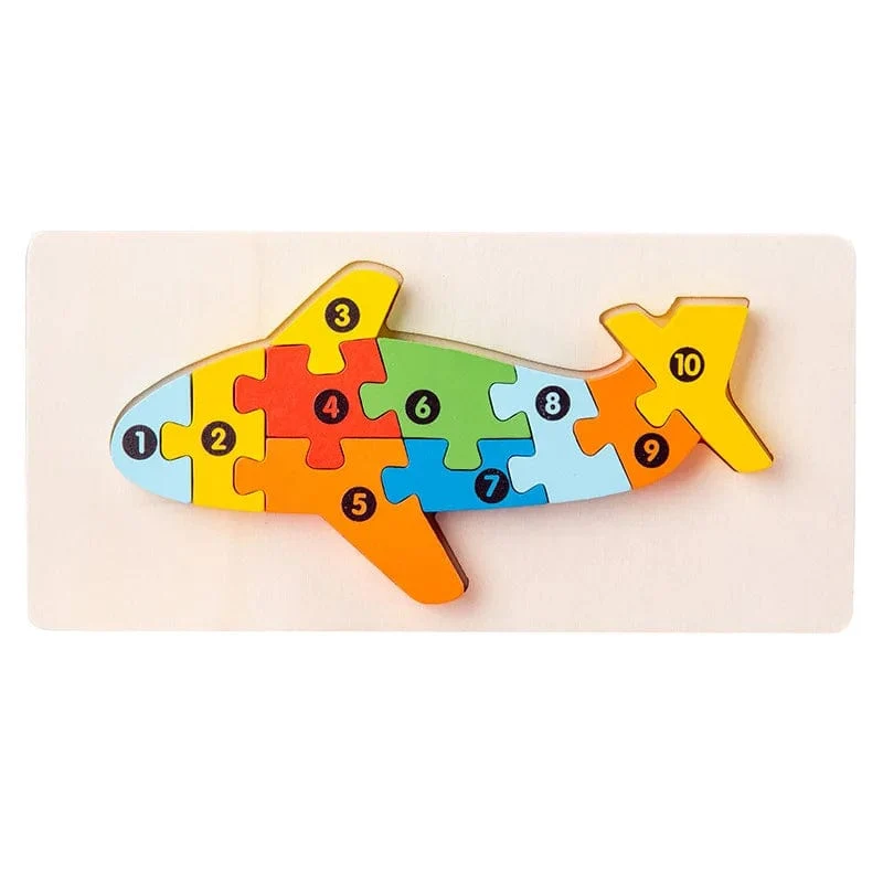 Montessori-Holzpuzzle für Kleinkinder, Montessori-Spielzeug für Kleinkinder im Alter von 2, 3, 4 und 5 Jahren, Top-3D-Puzzle, pädagogisches Dinosaurierspielzeug