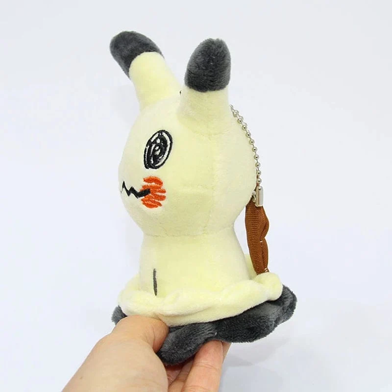 10cm Anime Pokemon süße Mimikyu Schlüsselanhänger Plüsch Pikachu Gengar Cartoon Spielzeug weiches Stofftier Spielzeug Puppe Geschenk