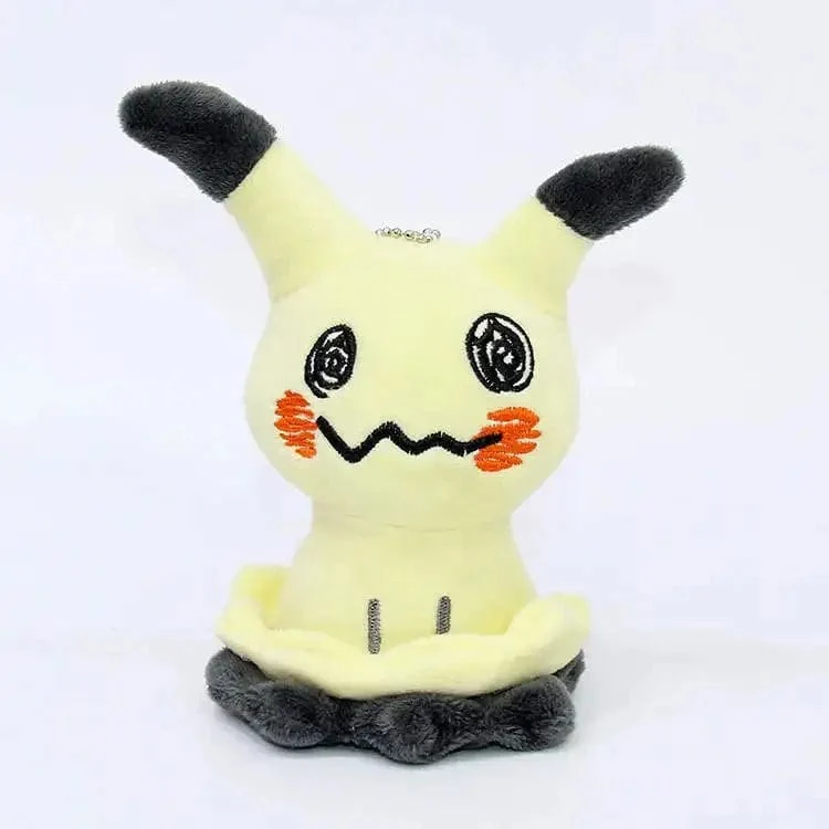 10cm Anime Pokemon süße Mimikyu Schlüsselanhänger Plüsch Pikachu Gengar Cartoon Spielzeug weiches Stofftier Spielzeug Puppe Geschenk