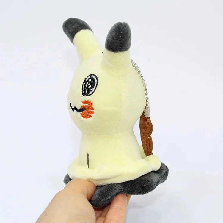 10cm Anime Pokemon süße Mimikyu Schlüsselanhänger Plüsch Pikachu Gengar Cartoon Spielzeug weiches Stofftier Spielzeug Puppe Geschenk