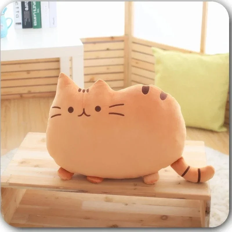 Süßes Keks-Katzen-Kissen, weiches Plüsch, Büro-Nickerchen-Kissen, Spielzeug, gefülltes Pausenbett, Schlafkissen, Heimdekoration, Geschenk, Puppe, Kinder