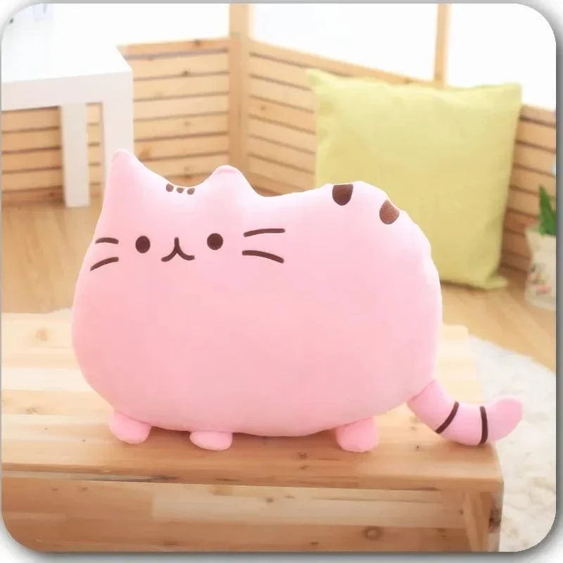Süßes Keks-Katzen-Kissen, weiches Plüsch, Büro-Nickerchen-Kissen, Spielzeug, gefülltes Pausenbett, Schlafkissen, Heimdekoration, Geschenk, Puppe, Kinder