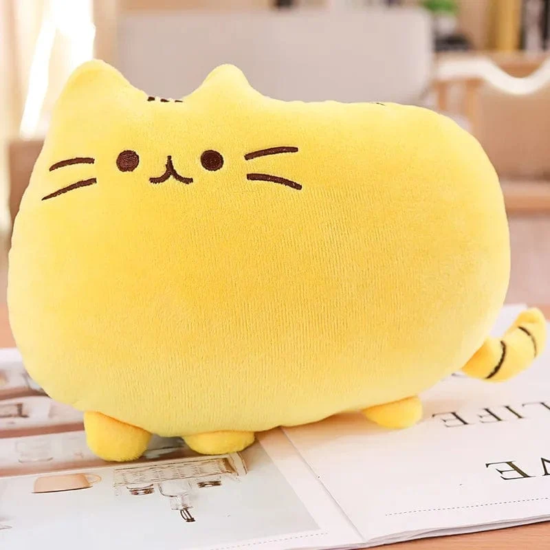 Süßes Keks-Katzen-Kissen, weiches Plüsch, Büro-Nickerchen-Kissen, Spielzeug, gefülltes Pausenbett, Schlafkissen, Heimdekoration, Geschenk, Puppe, Kinder