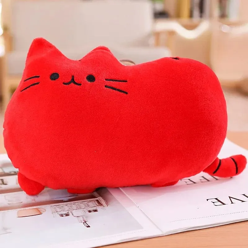 Süßes Keks-Katzen-Kissen, weiches Plüsch, Büro-Nickerchen-Kissen, Spielzeug, gefülltes Pausenbett, Schlafkissen, Heimdekoration, Geschenk, Puppe, Kinder