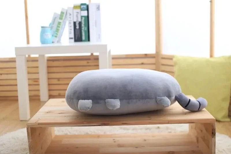 Süßes Keks-Katzen-Kissen, weiches Plüsch, Büro-Nickerchen-Kissen, Spielzeug, gefülltes Pausenbett, Schlafkissen, Heimdekoration, Geschenk, Puppe, Kinder