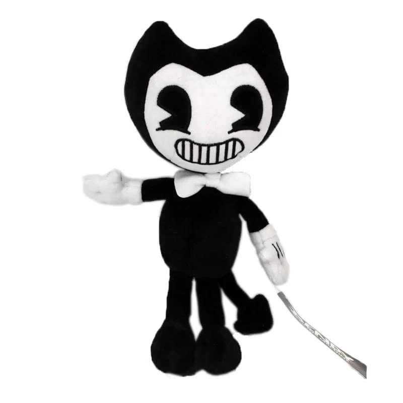 30 cm Bendy Plüschtiere Spiel Horror Bendy & Boris & Alice Engel Plüschpuppe Weiche Stofftiere für Kinder Kindergeschenke mit Anhänger