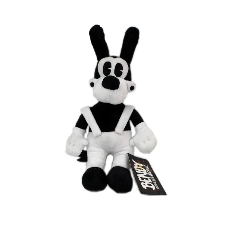 30 cm Bendy Plüschtiere Spiel Horror Bendy & Boris & Alice Engel Plüschpuppe Weiche Stofftiere für Kinder Kindergeschenke mit Anhänger