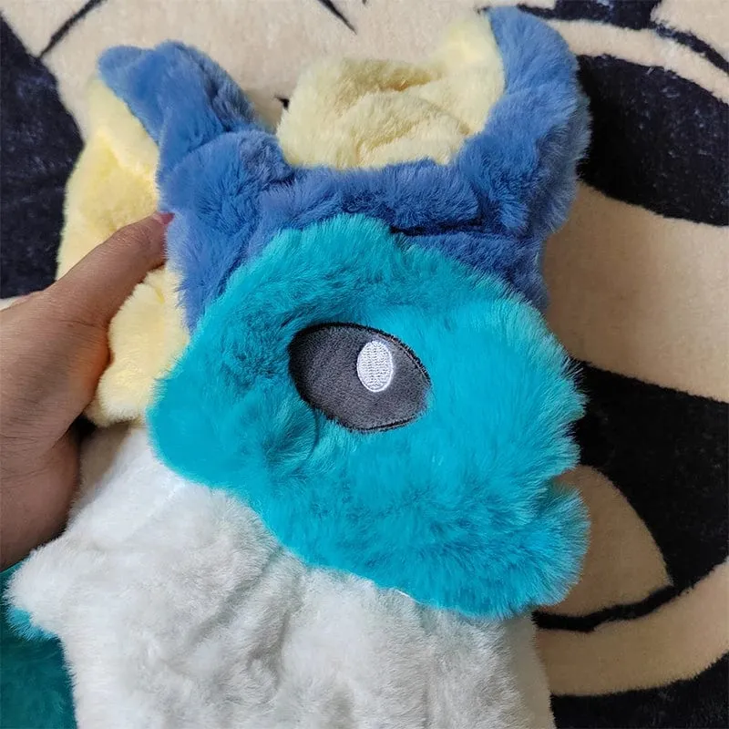 Riesiges Vaporeon Pokemon Jolteon Anime Plüschspielzeug Großes Pokémon Plüschtier Kawaii Halbfertiges Lederholsterkissen Geschenk für Kinder