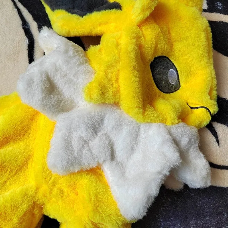 Riesiges Vaporeon Pokemon Jolteon Anime Plüschspielzeug Großes Pokémon Plüschtier Kawaii Halbfertiges Lederholsterkissen Geschenk für Kinder