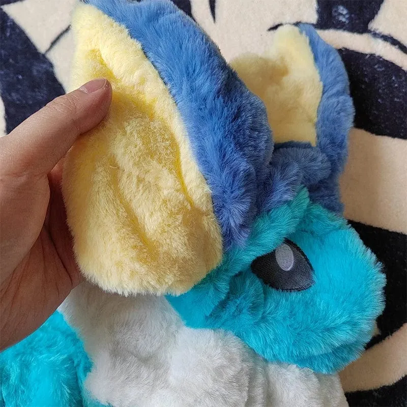 Riesiges Vaporeon Pokemon Jolteon Anime Plüschspielzeug Großes Pokémon Plüschtier Kawaii Halbfertiges Lederholsterkissen Geschenk für Kinder