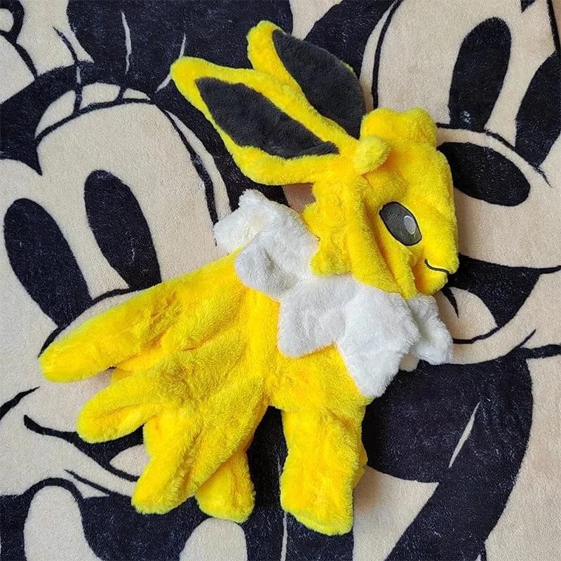Riesiges Vaporeon Pokemon Jolteon Anime Plüschspielzeug Großes Pokémon Plüschtier Kawaii Halbfertiges Lederholsterkissen Geschenk für Kinder