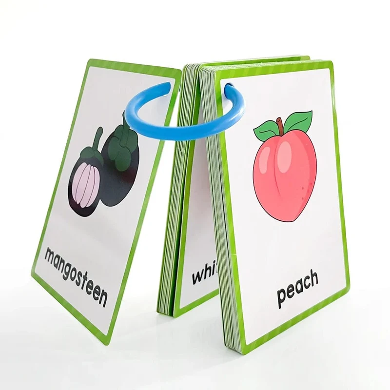 Montessori-Lernkarten für Kinder mit englischen Wörtern, Lernkarten für die frühe Bildung, Unterrichtsmaterialien für Kindergartenlehrer, Lehrmittel