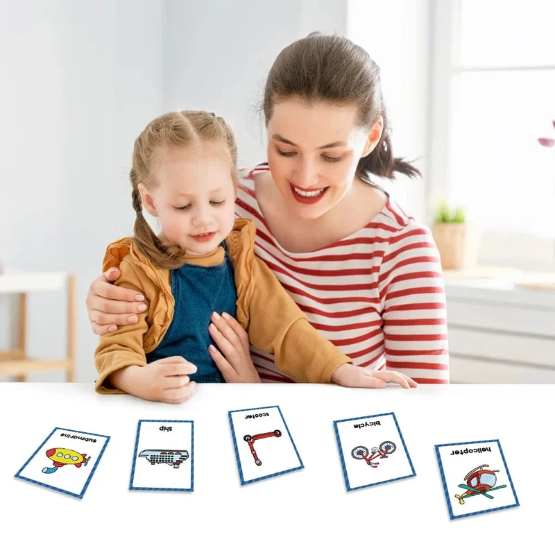 Montessori-Lernkarten für Kinder mit englischen Wörtern, Lernkarten für die frühe Bildung, Unterrichtsmaterialien für Kindergartenlehrer, Lehrmittel