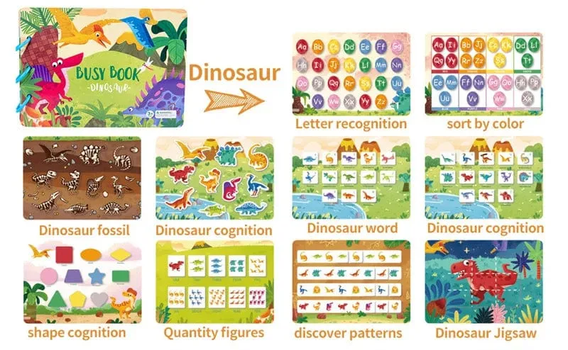Ruhiges Beschäftigungsbuch für Babys, Montessori-Material, Spielzeug, Aufkleberpaste, Matching-Spiel, Kleinkind-Erkenntnis-Spielzeugbuch, Kinder, frühes Lernspielzeug