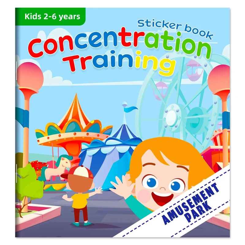 Kreatives Stickerbuch-Spiel Montessori Wiederverwendbar Mehrere Szenarien Cartoon DIY Puzzle Pädagogisches Lernspielzeug Klassisches Spielzeug für Kinder