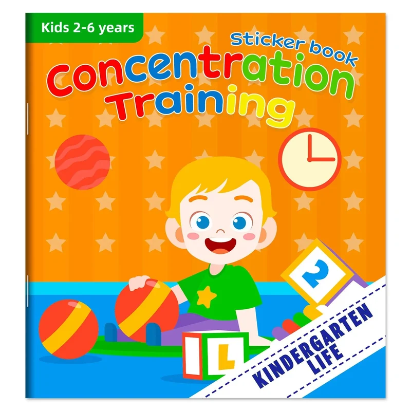 Kreatives Stickerbuch-Spiel Montessori Wiederverwendbar Mehrere Szenarien Cartoon DIY Puzzle Pädagogisches Lernspielzeug Klassisches Spielzeug für Kinder